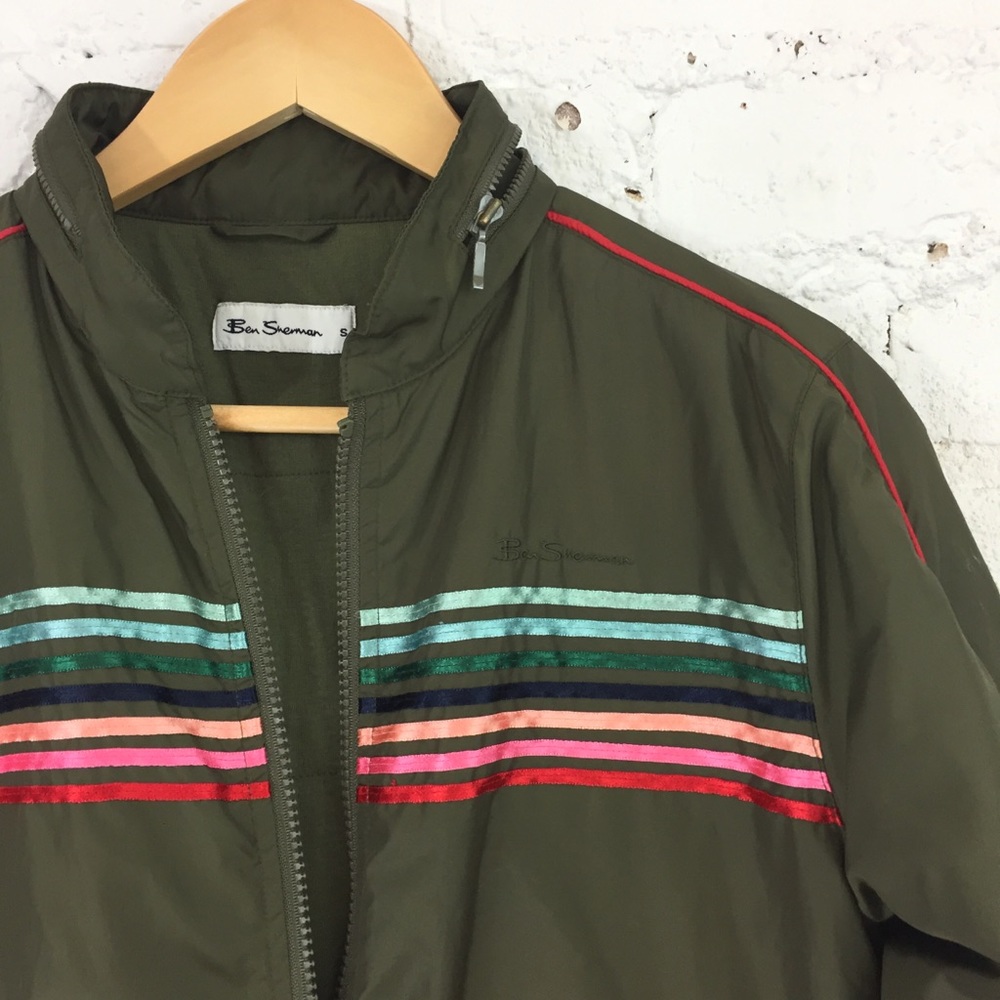 BEN SHERMAN Green Rainbow Windbreaker PRIDE🌈
